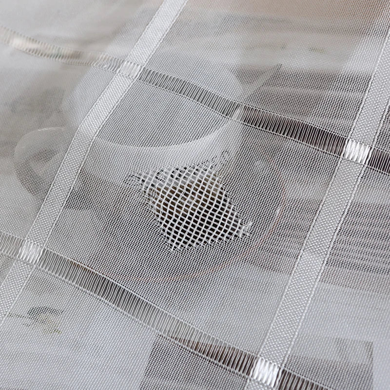 Sheer Voile Curtain - Claris White