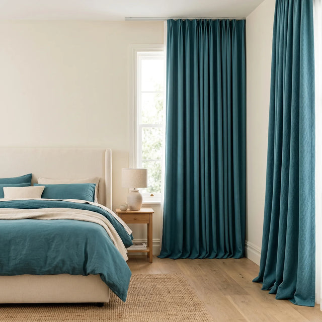 Room Darkening Curtains Peacock Blue