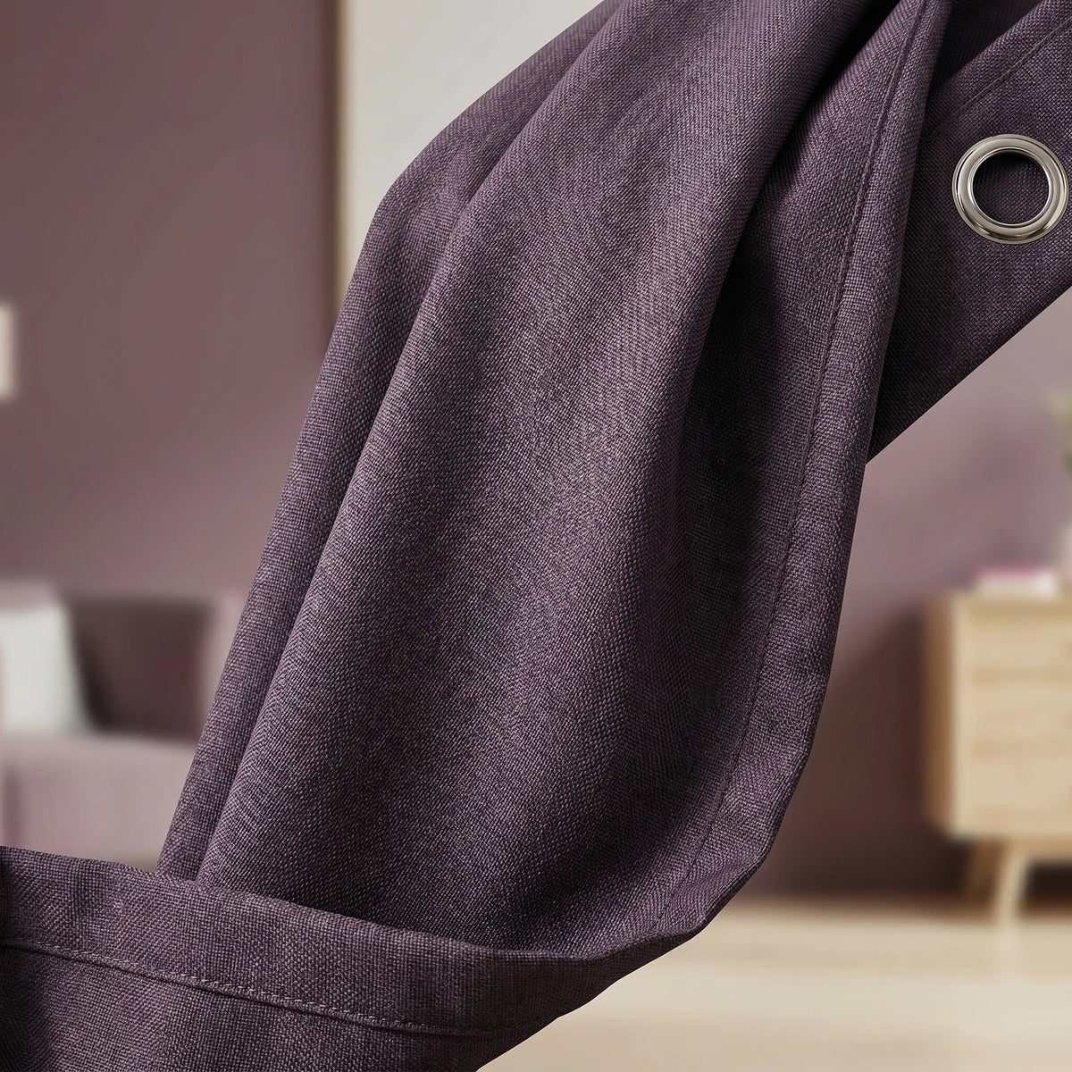 Room Darkening Curtains Deep Purple