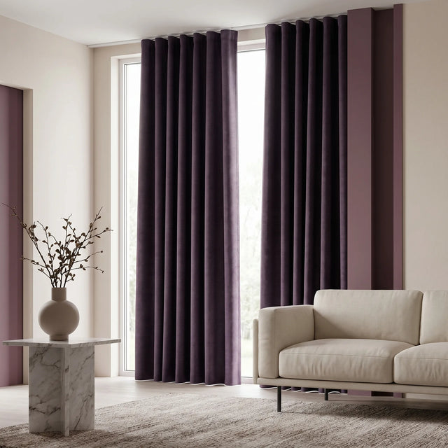 Room Darkening Curtains Deep Purple