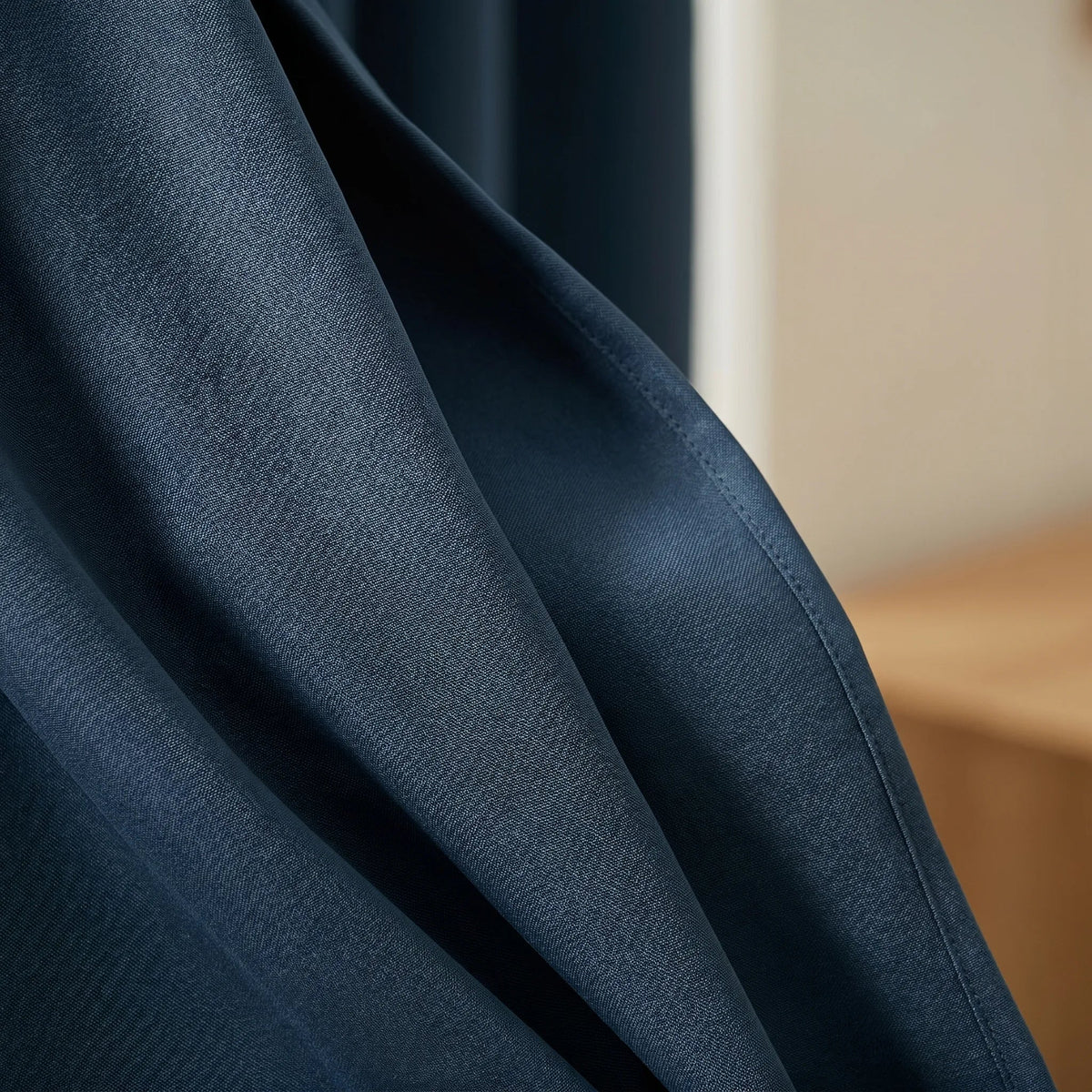 Blackout Curtains Navy Blue — Multi-Function