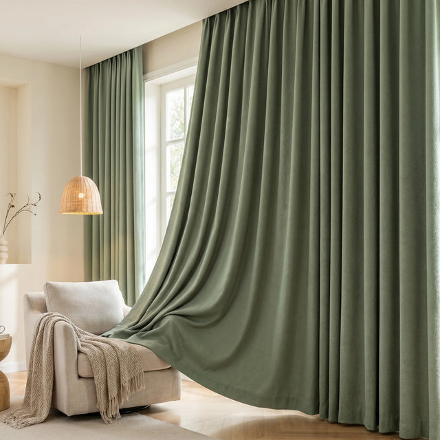 Blackout Curtains Sage Green