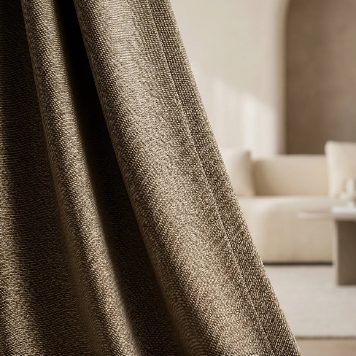 Blackout Curtains Taupe Beige — Multi-Function