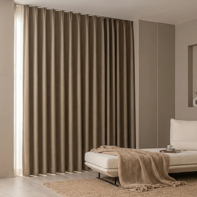 Blackout Curtains Taupe Beige — Multi-Function