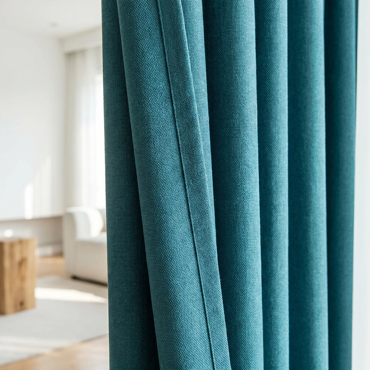 Room Darkening Curtains Teal Blue