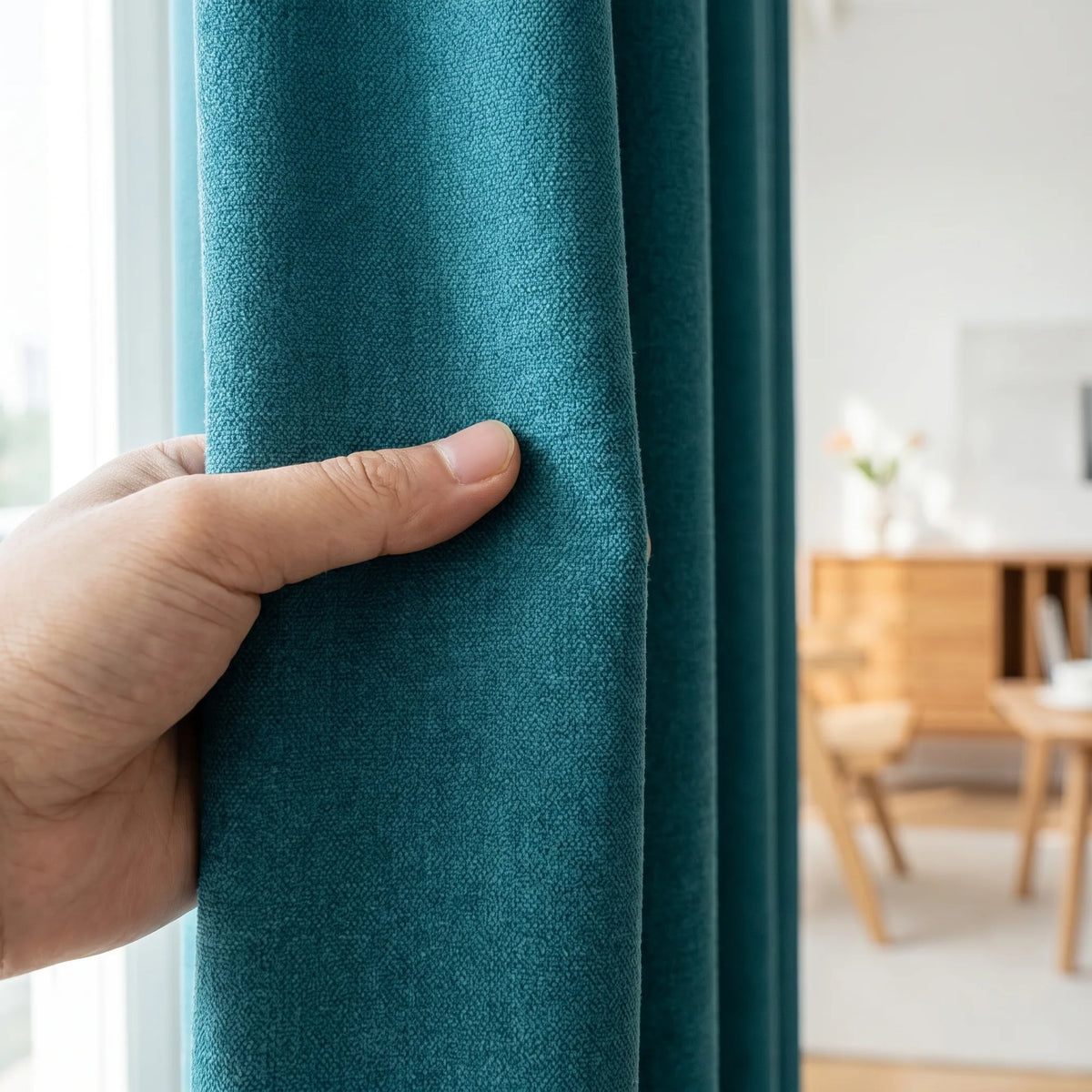 Room Darkening Curtains Teal Blue
