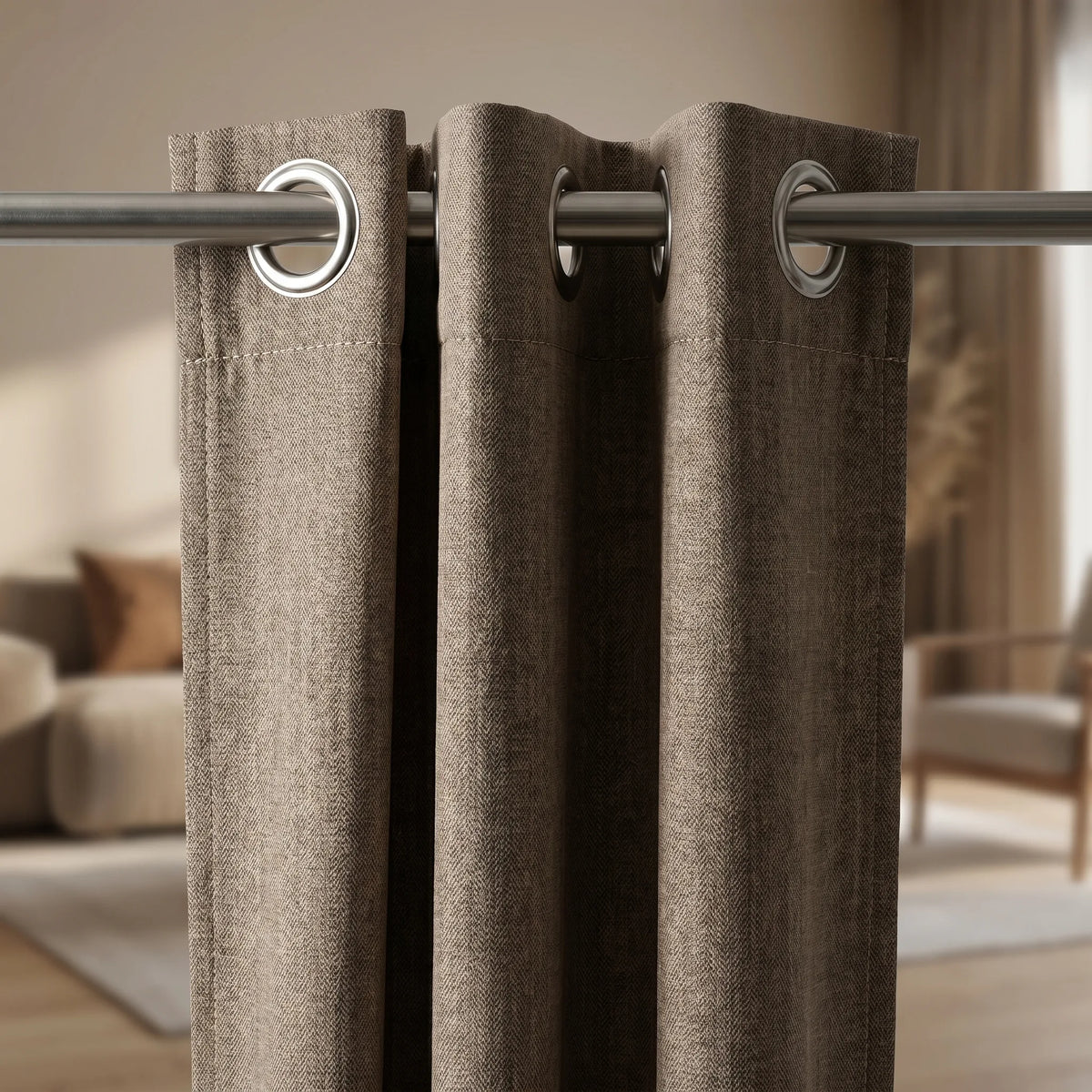 Blackout Curtains Brown