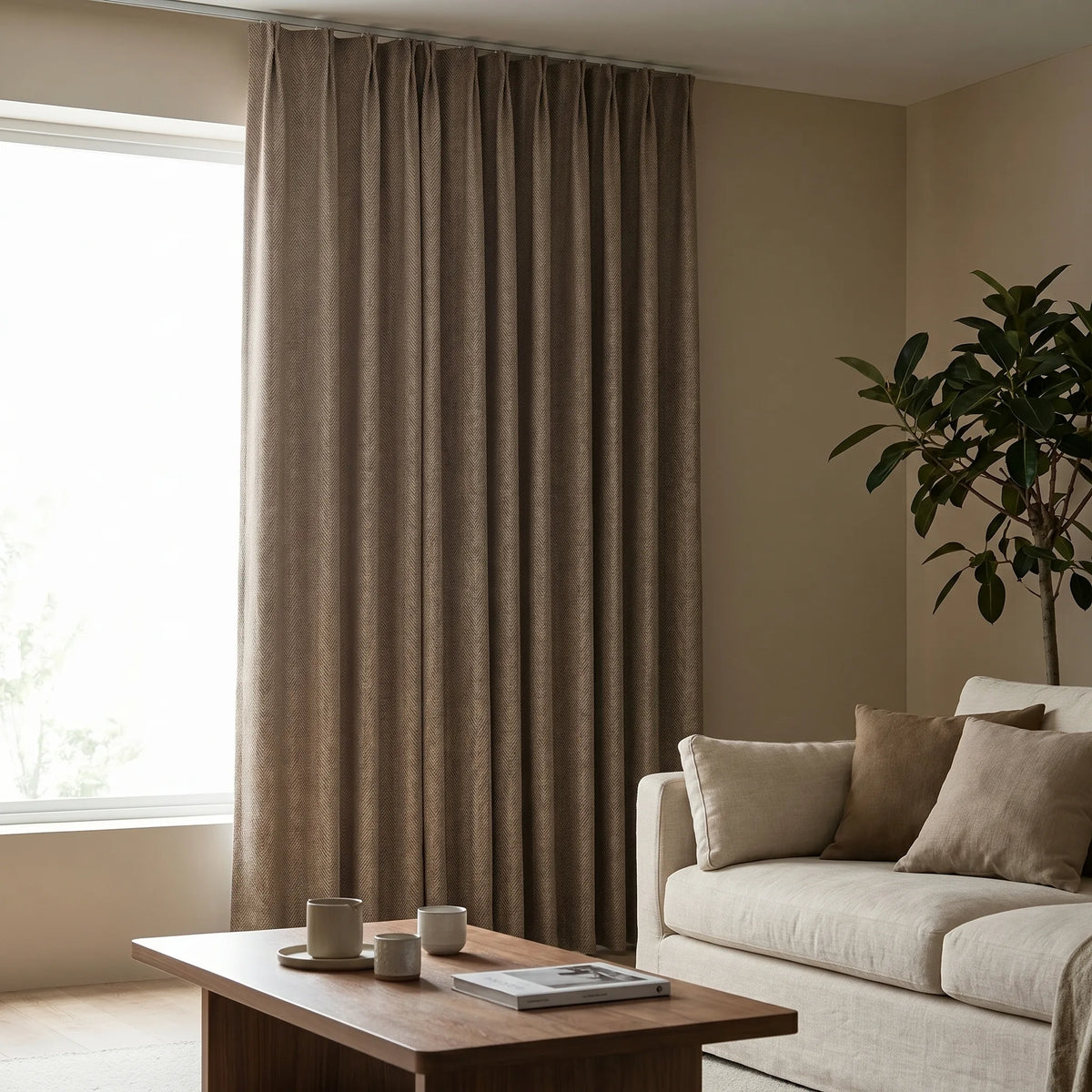 Blackout Curtains Brown