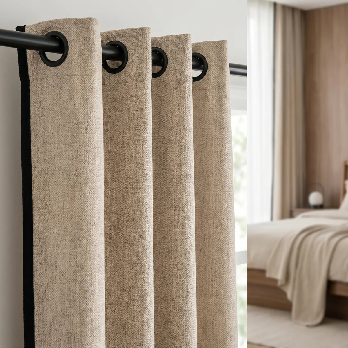 Linen Curtain Natural Beige