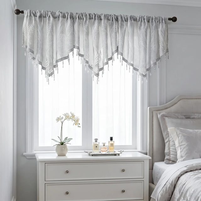 Kitchen Window Curtain Grey