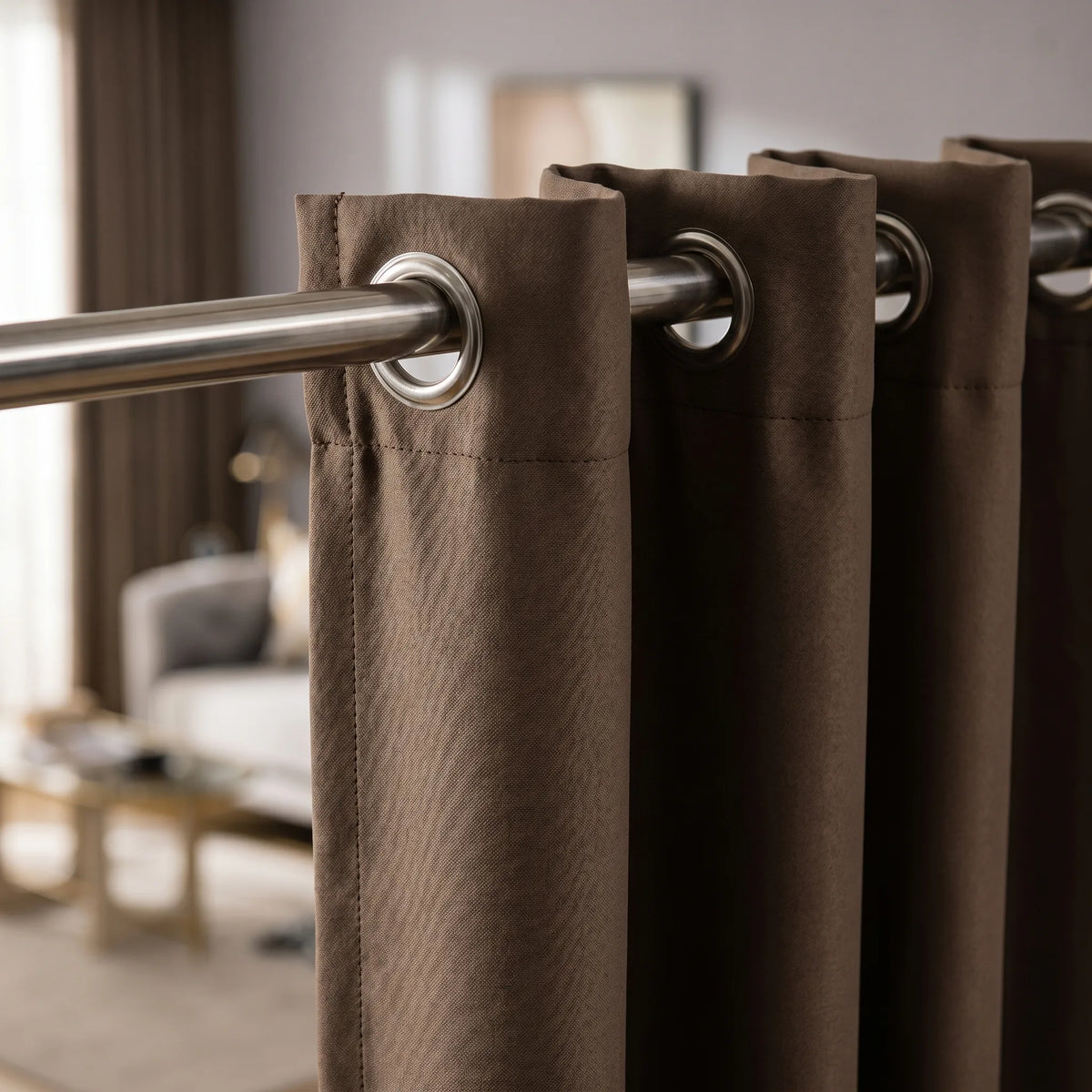 Room Darkening Curtains Chocolate Brown