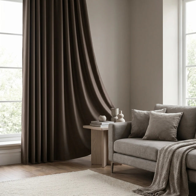 Room Darkening Curtains Chocolate Brown