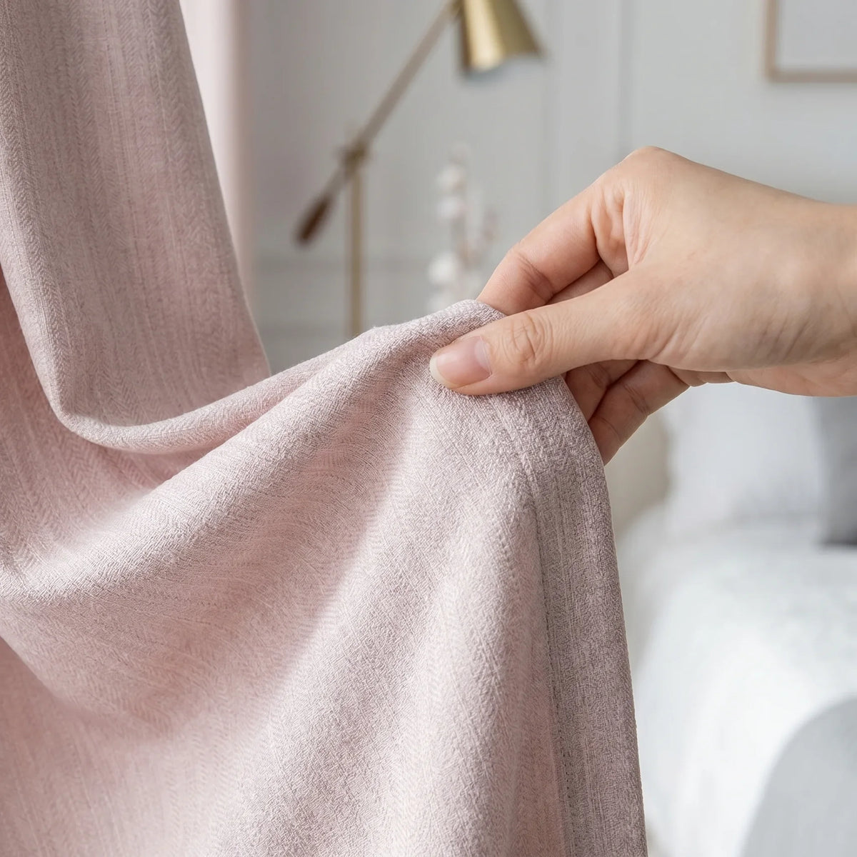 Room Darkening Curtains Powder Pink