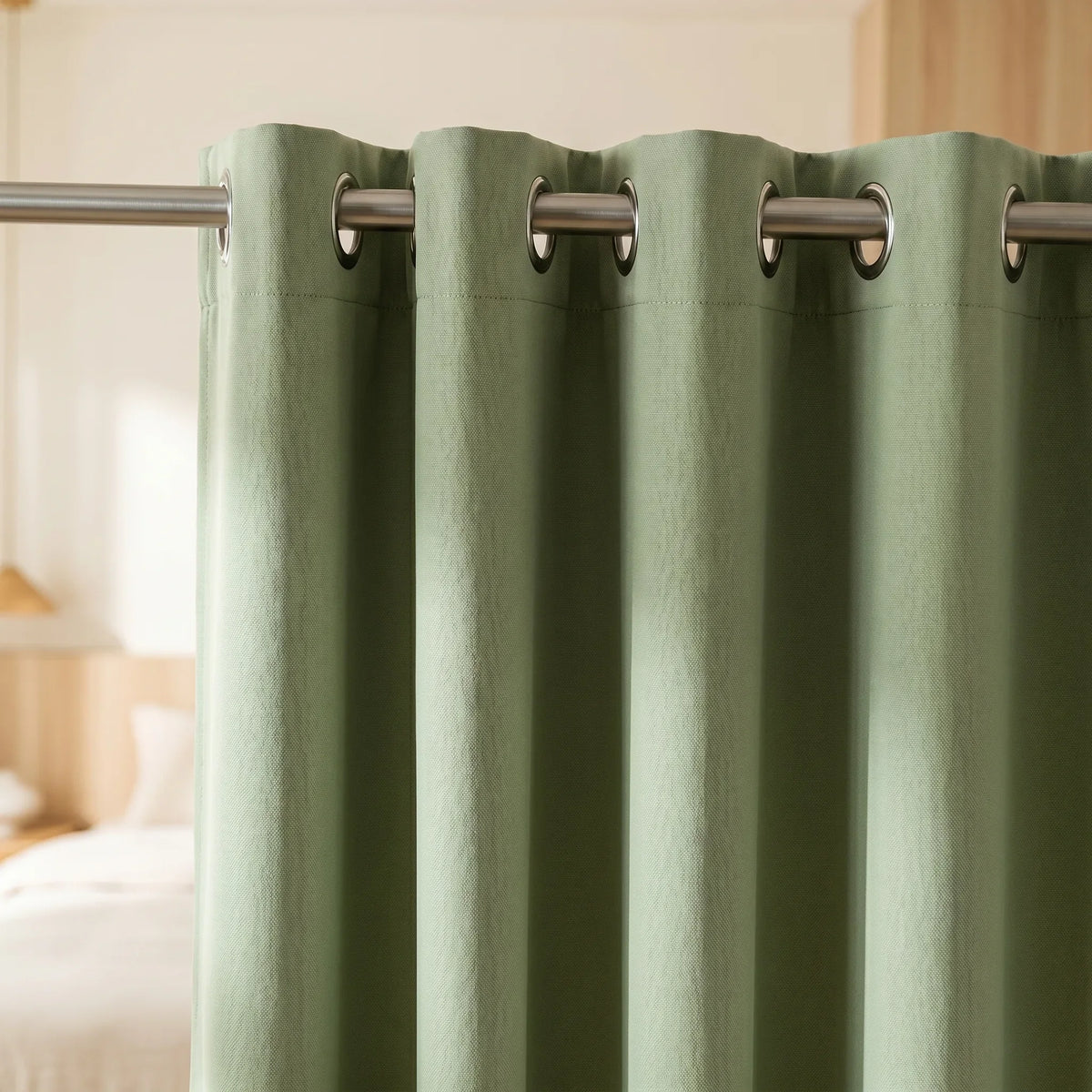 Room Darkening Curtains Almond Green