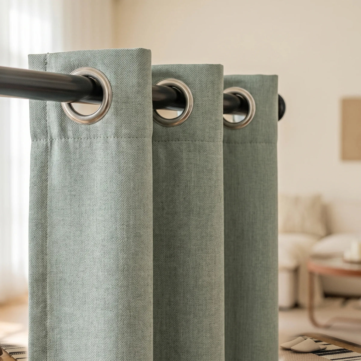 Room Darkening Curtains Sage Green