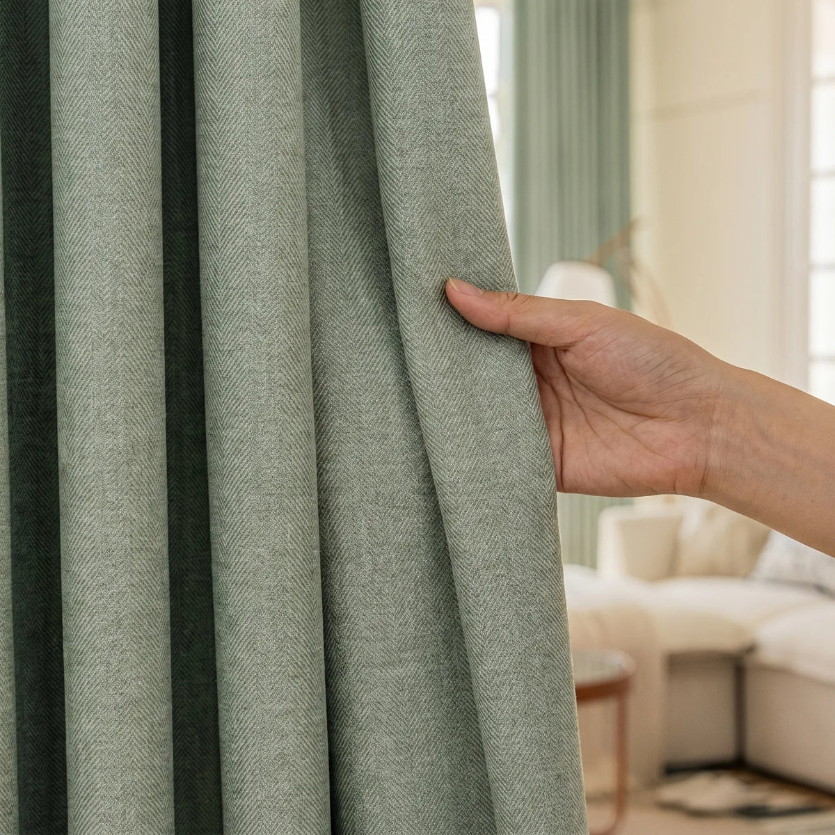 Room Darkening Curtains Sage Green