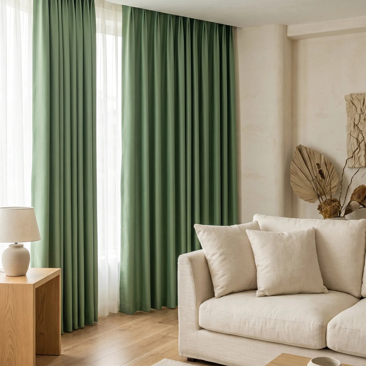 Room Darkening Curtains Green