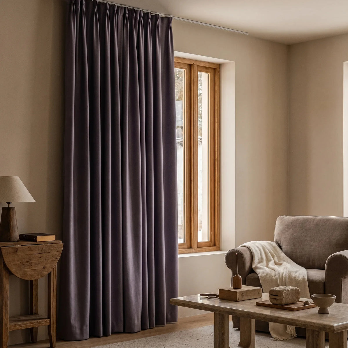 Room Darkening Curtains Purple