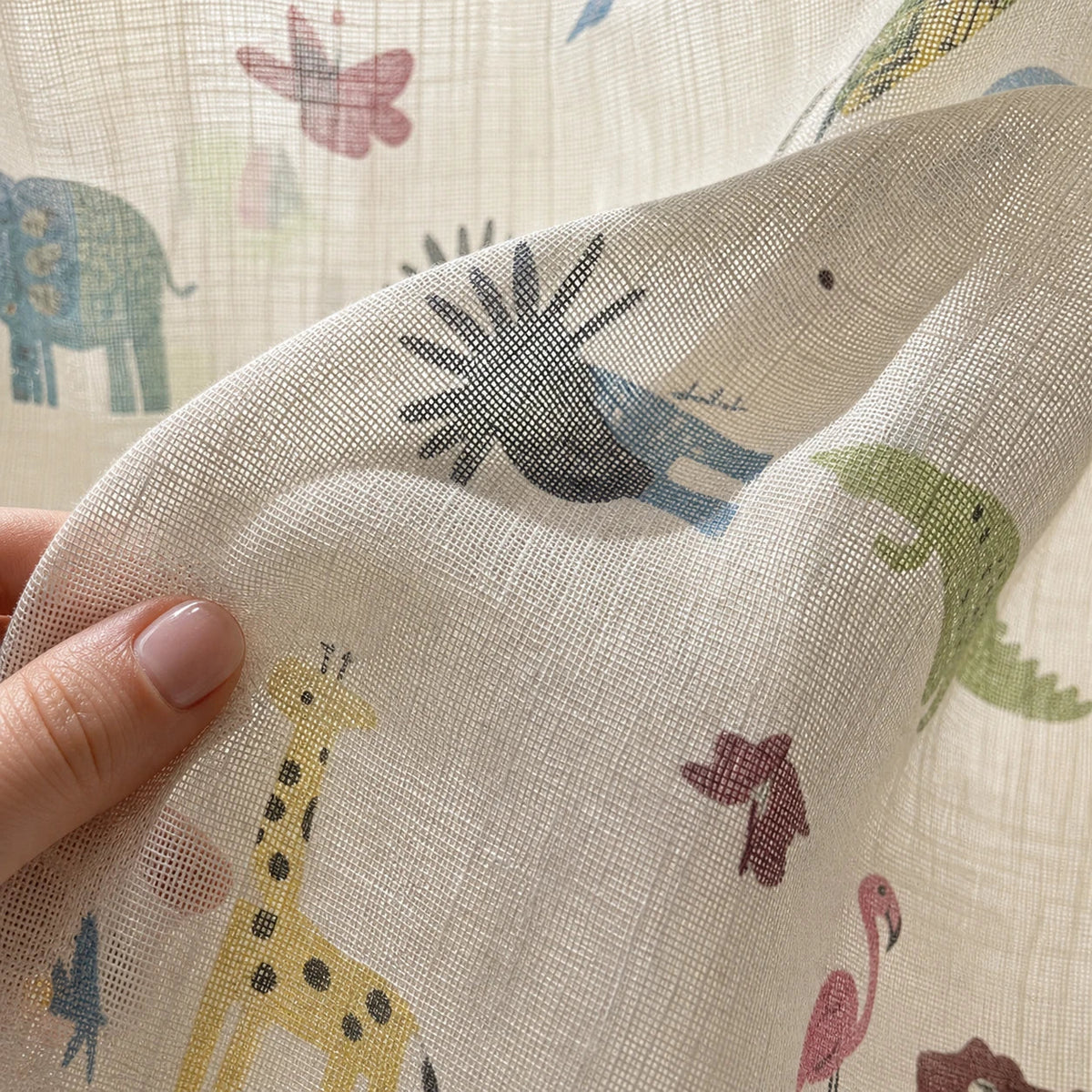 Sheer Voile Curtain Yellow — Children