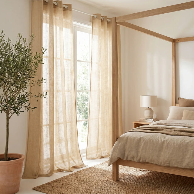 Sheer Voile Curtain Sand