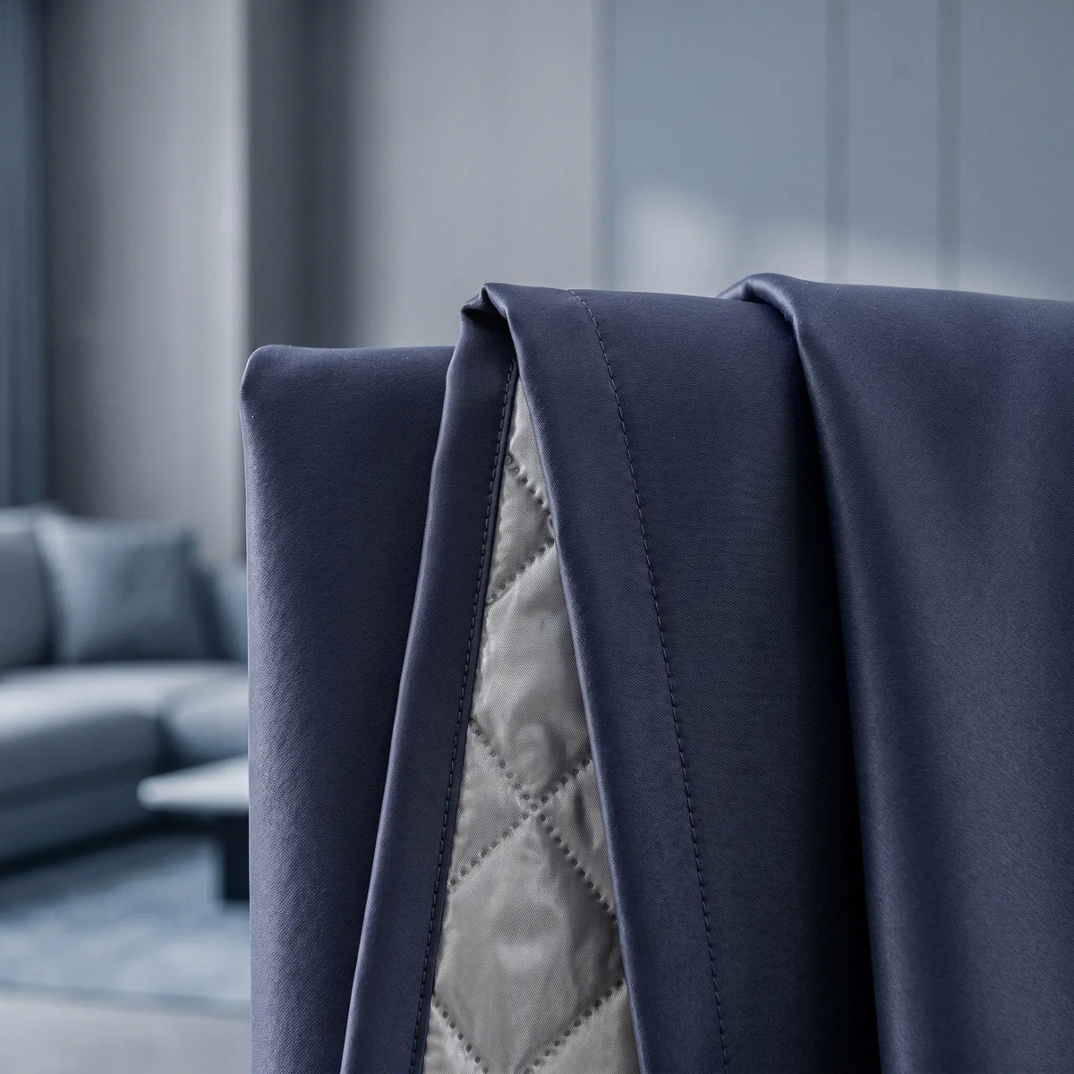3-in-1 Blackout Curtains Night Blue