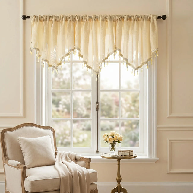 Café Curtain Yellow Sheer