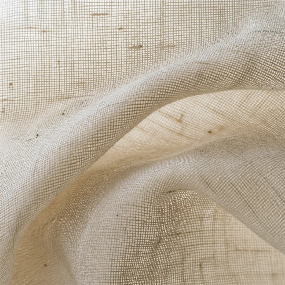 Linen Kitchen Voile Curtain Natural