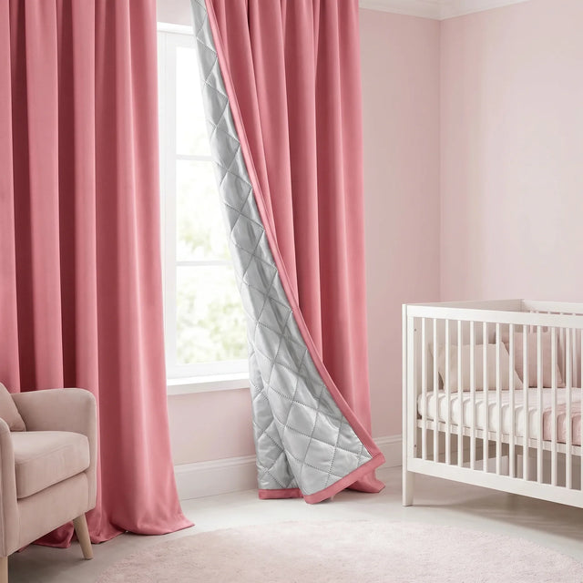 3-in-1 Blackout Curtains Pink