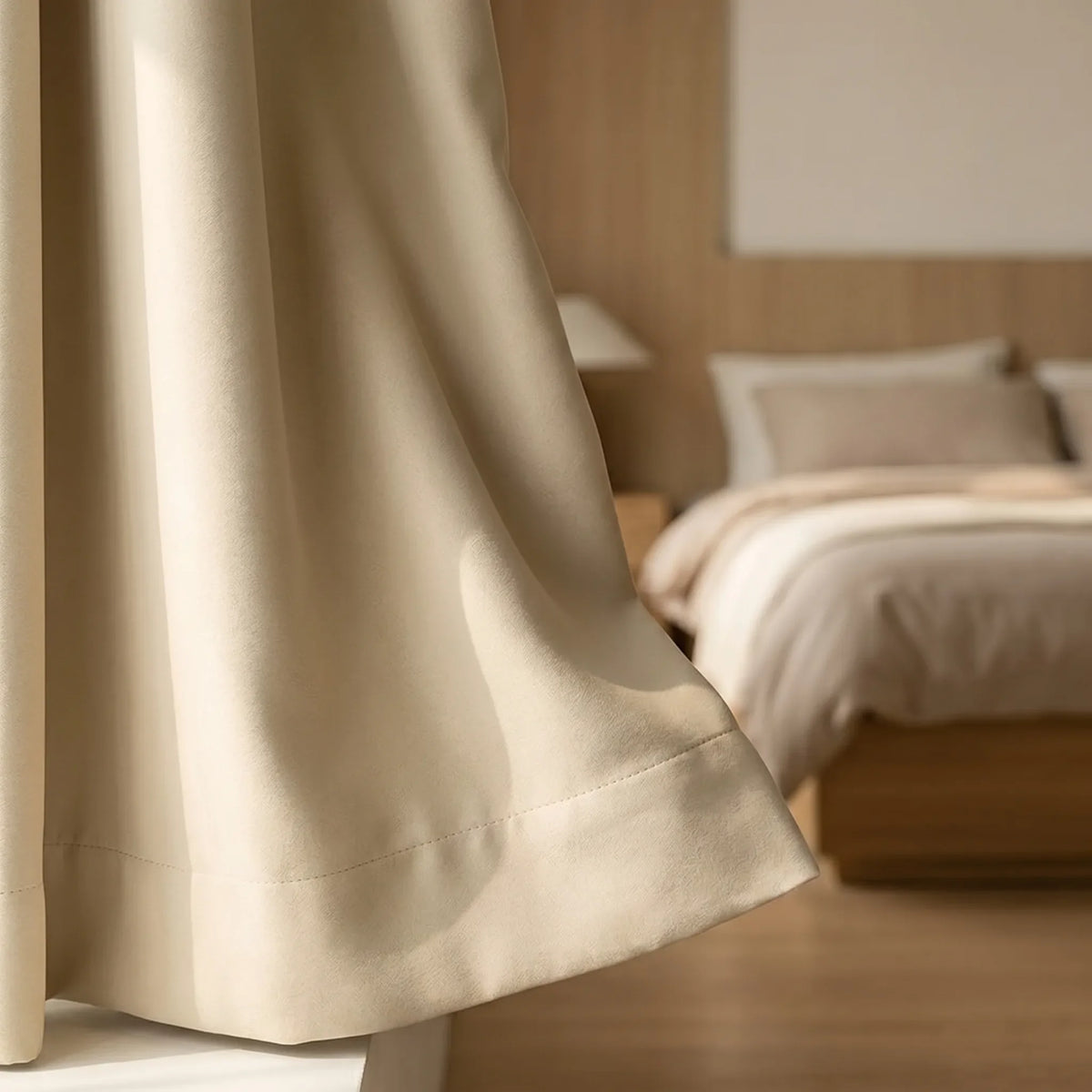 Room Darkening Curtains Beige
