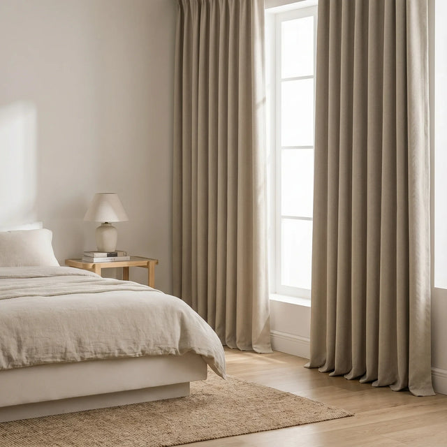 Room Darkening Curtains Taupe Beige