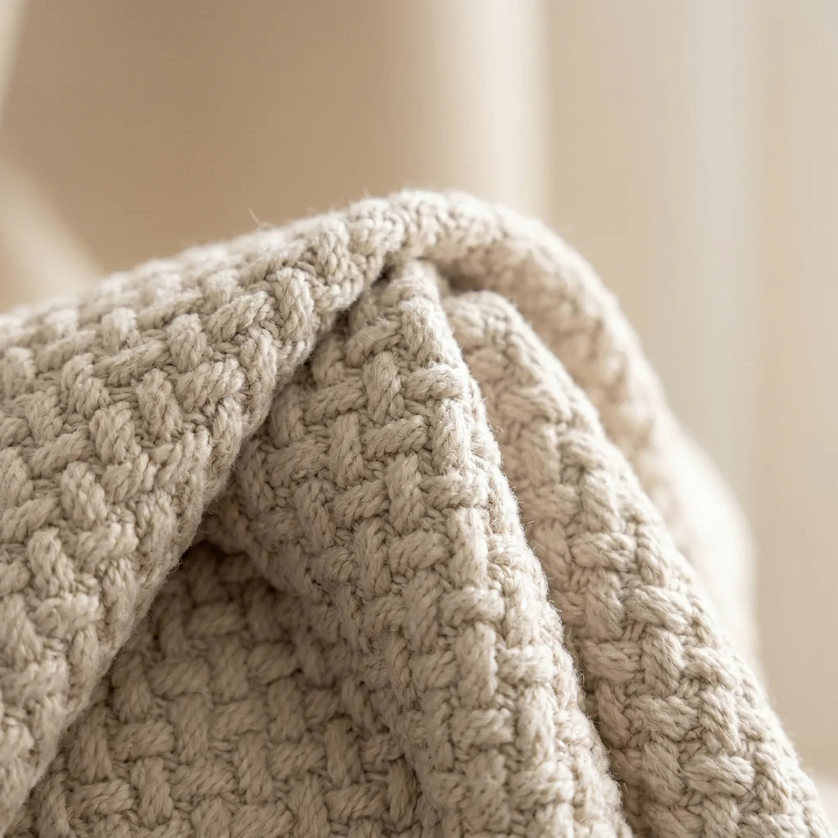 Room Darkening Curtains Beige Woven