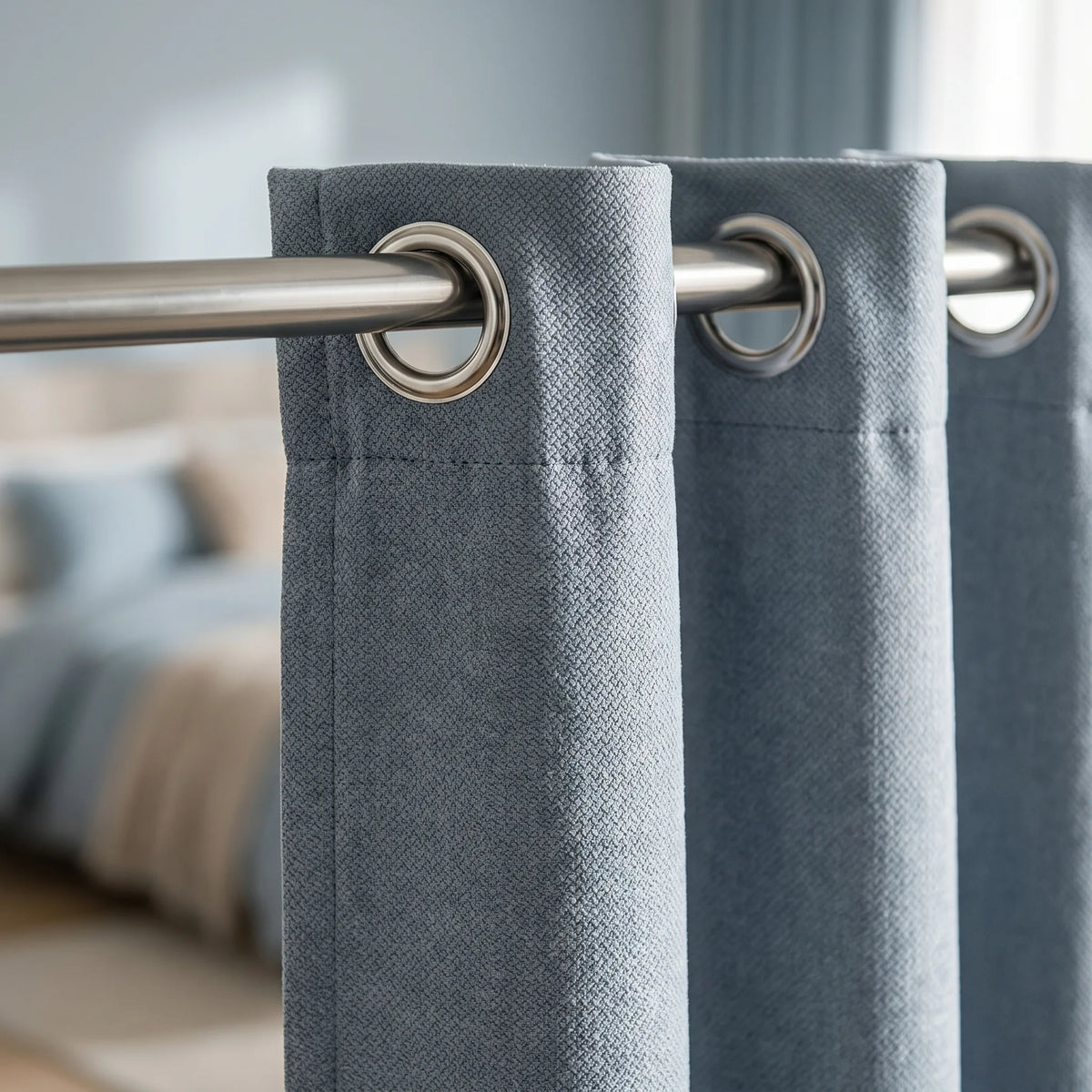 Room Darkening Curtains Blue Grey
