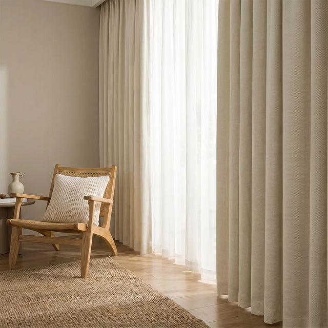 Room Darkening Curtains Cream White