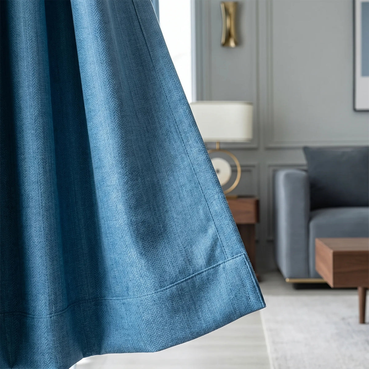 Room Darkening Curtains Electric Blue