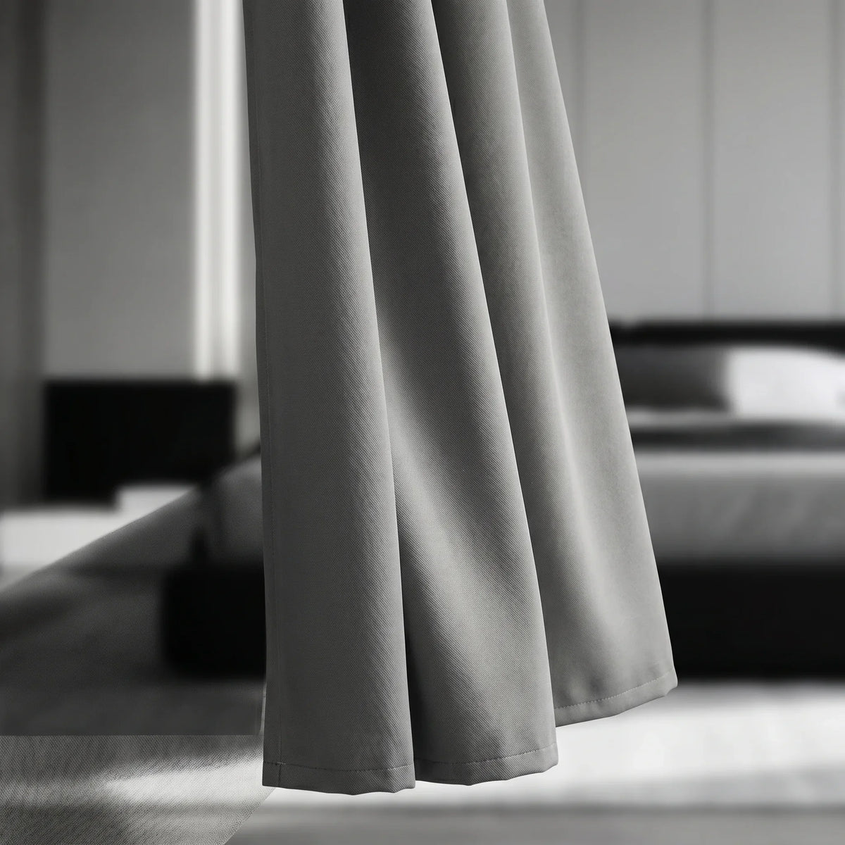 Room Darkening Curtains Grey — Tall