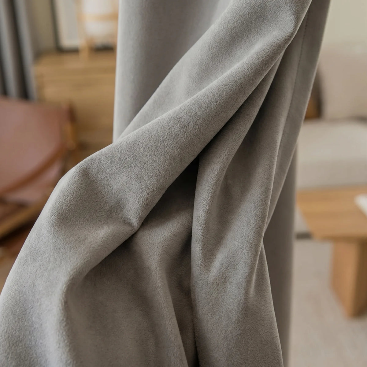 Room Darkening Curtains Grey — Large Panels