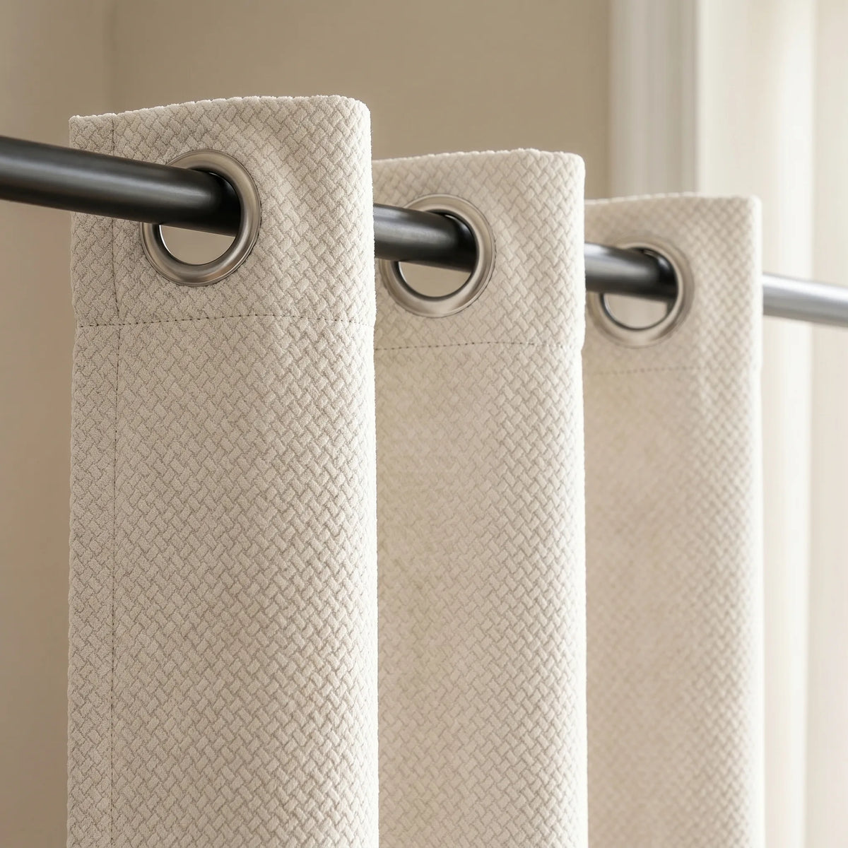 Room Darkening Curtains Ivory