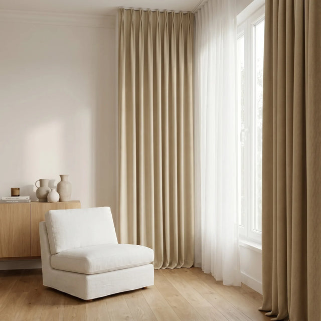 Room Darkening Curtains Light Beige