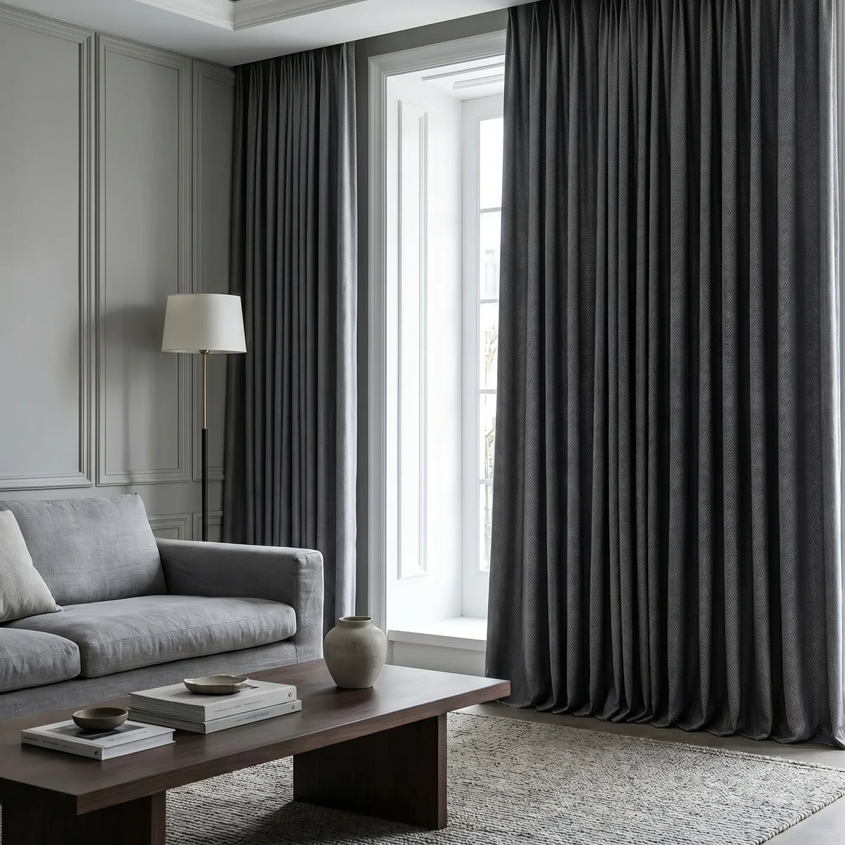 Room Darkening Curtains Light Grey
