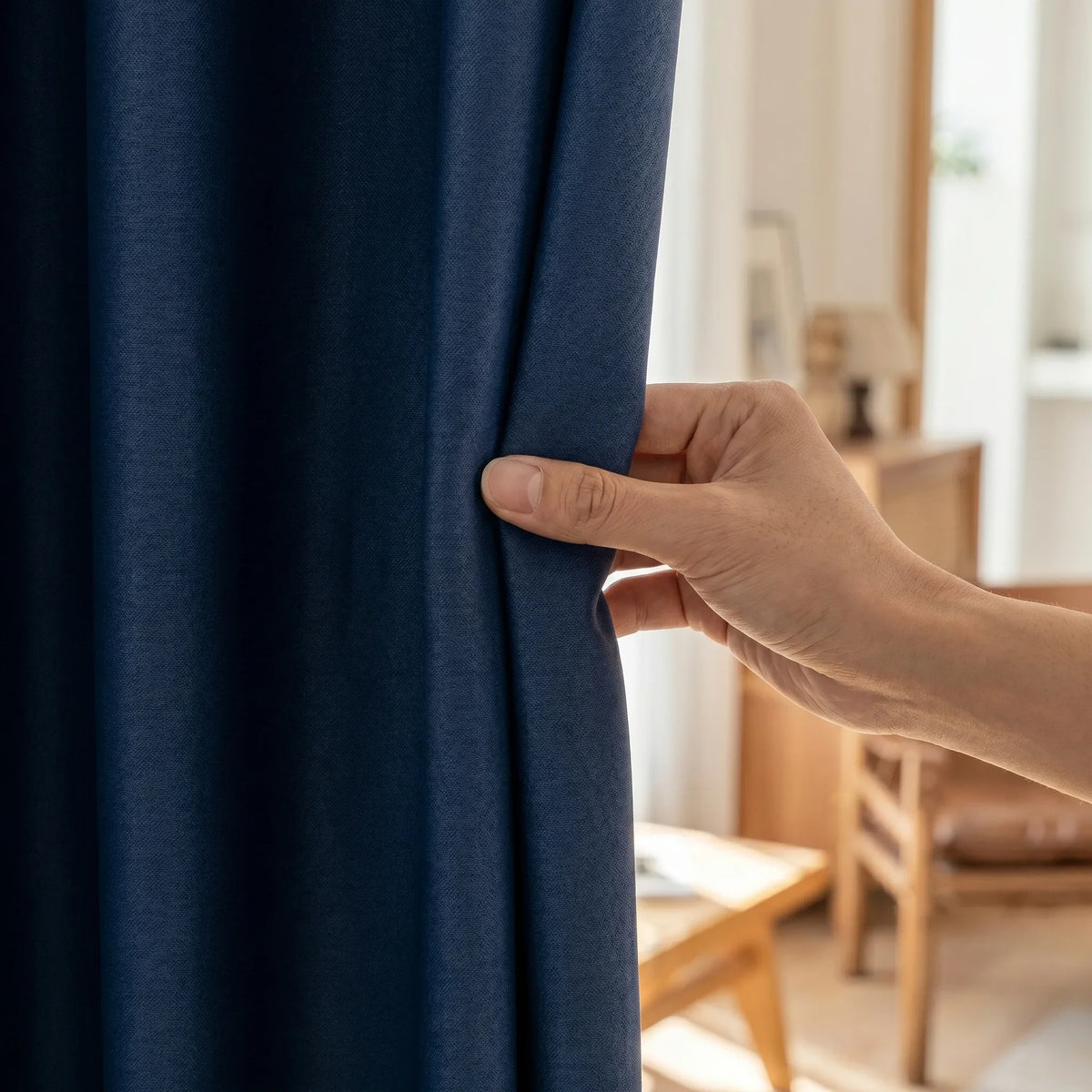 Room Darkening Curtains Midnight Blue