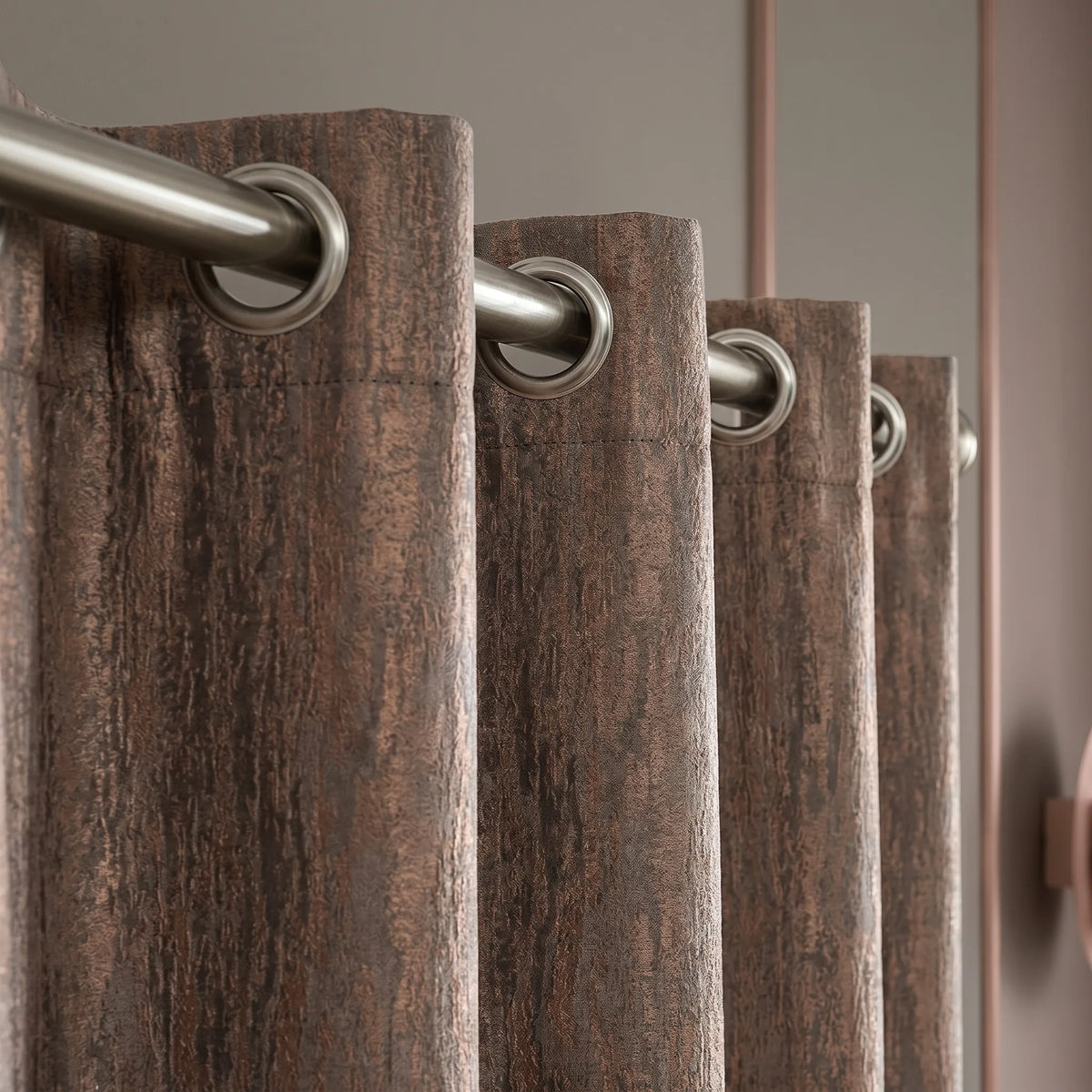 Room Darkening Curtains Warm Brown