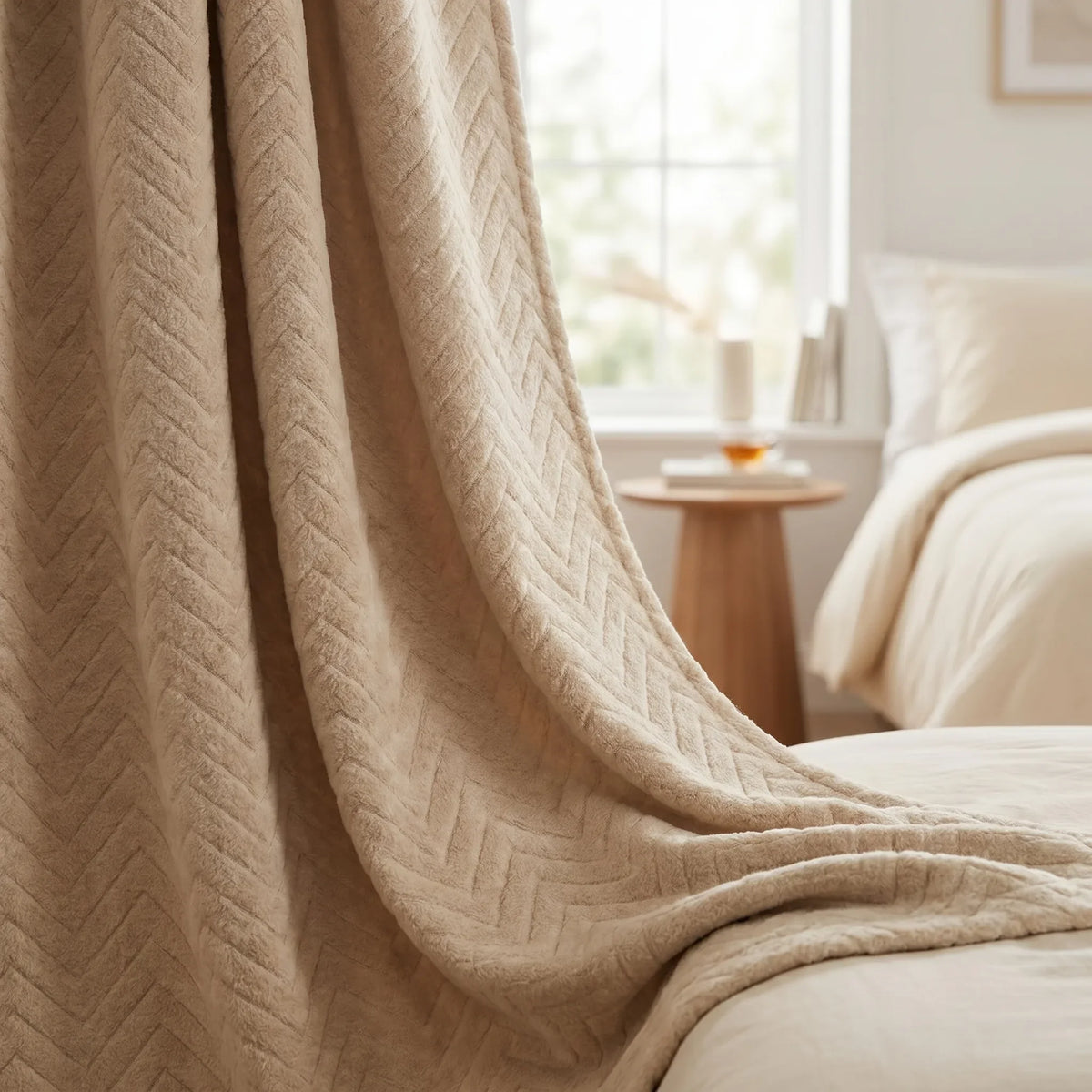 Soundproof Curtains Beige 30dB