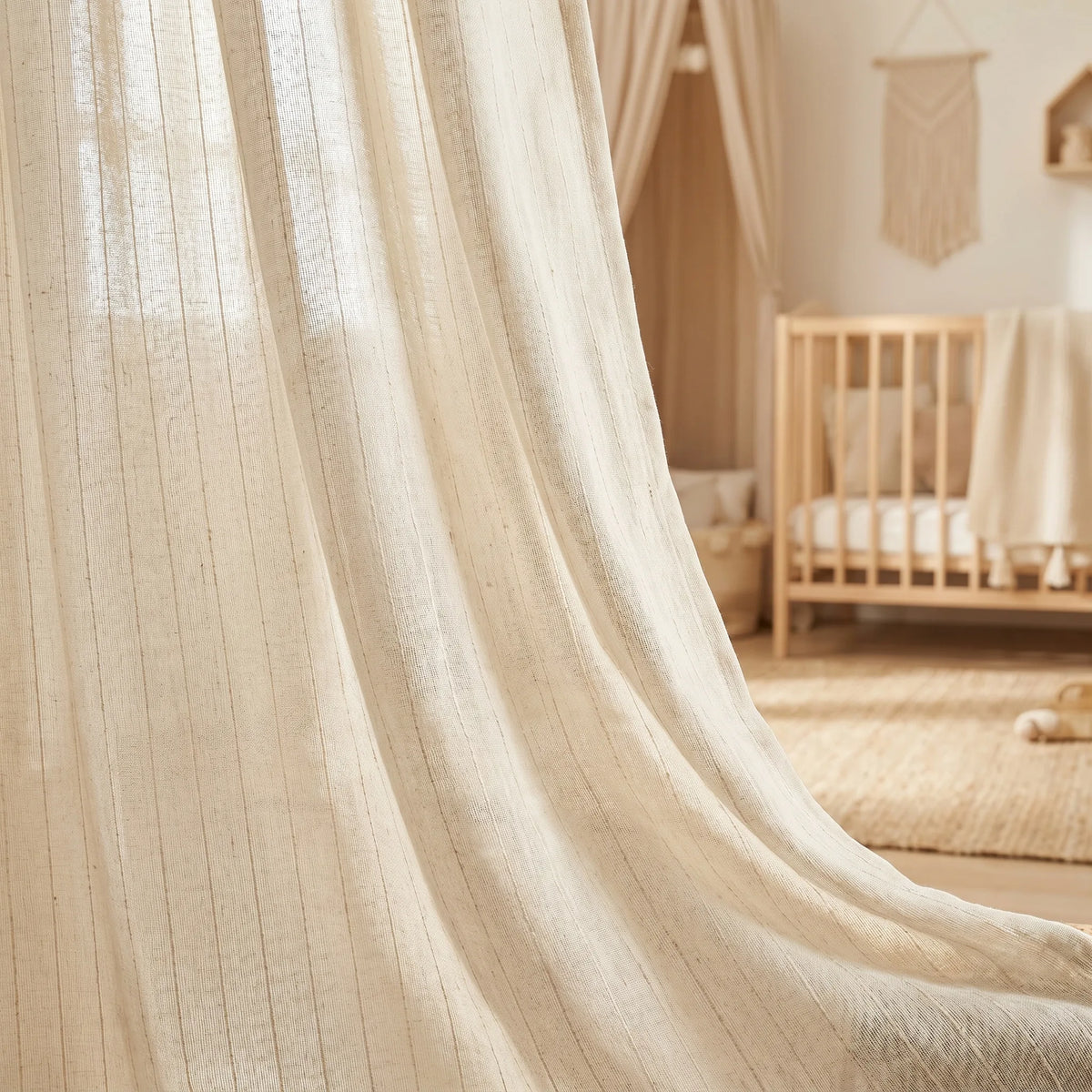Linen Sheer Curtain Cream