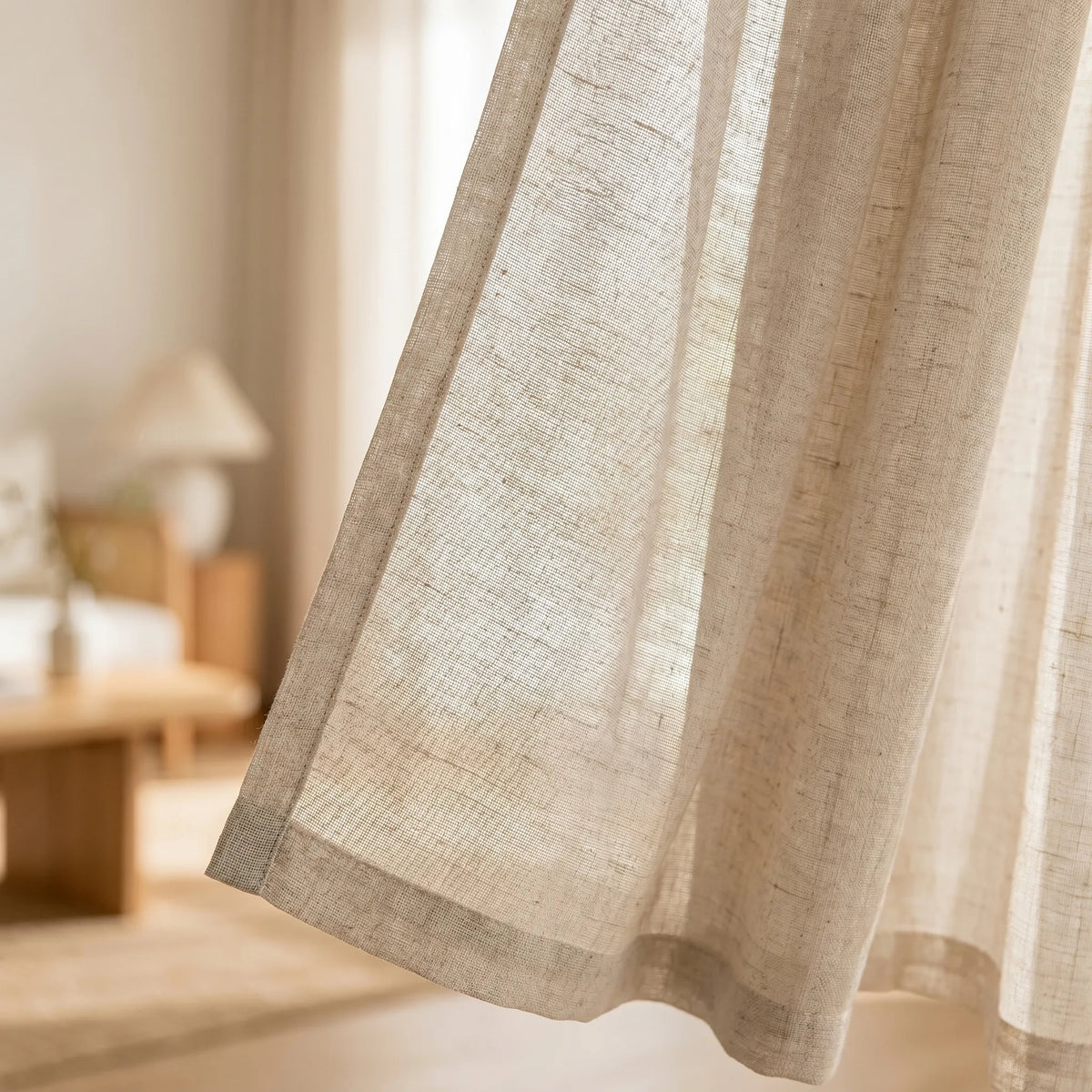 Linen Sheer Curtain Natural