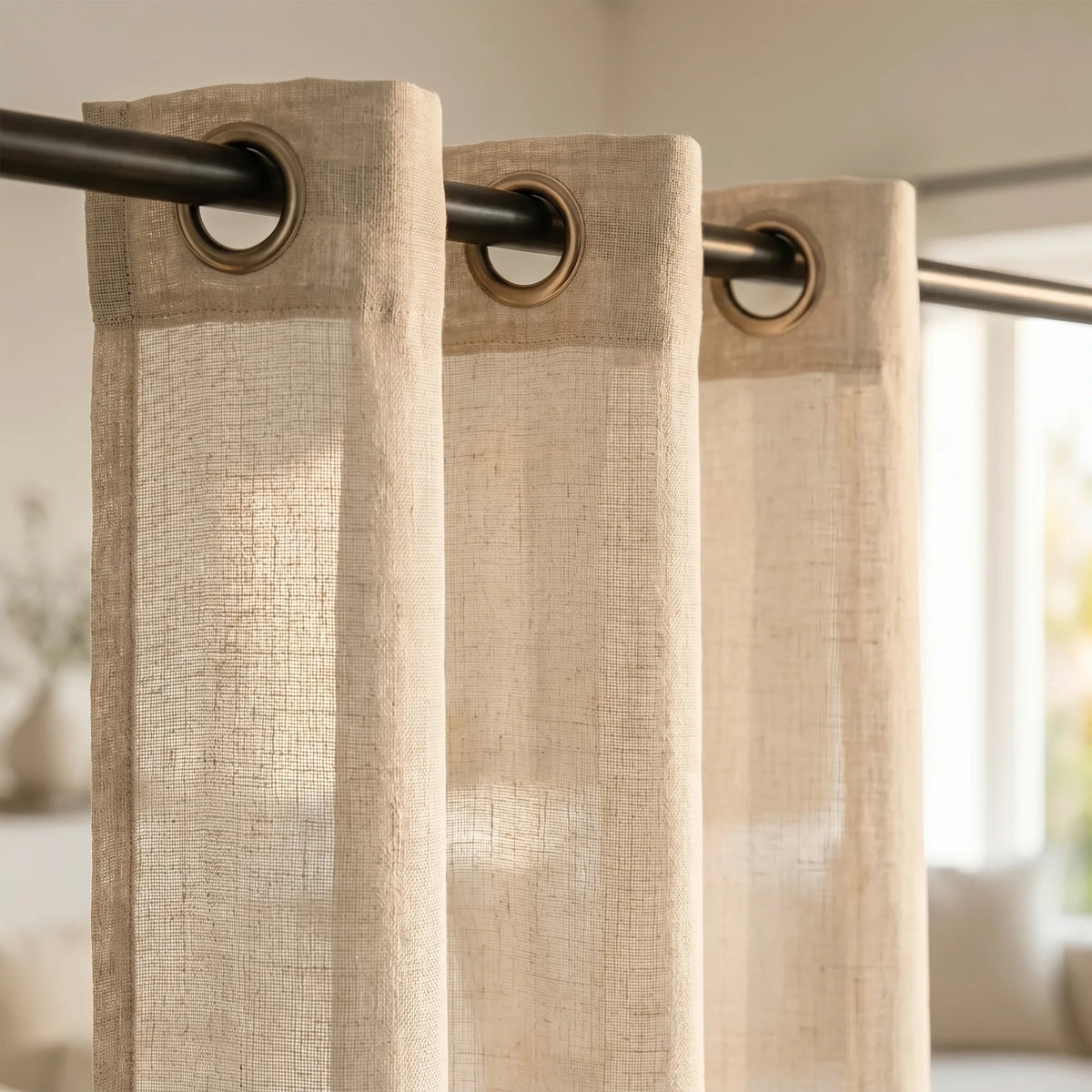 Linen Sheer Curtain Natural
