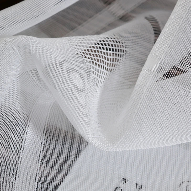 Sheer Voile Curtain - Claris White