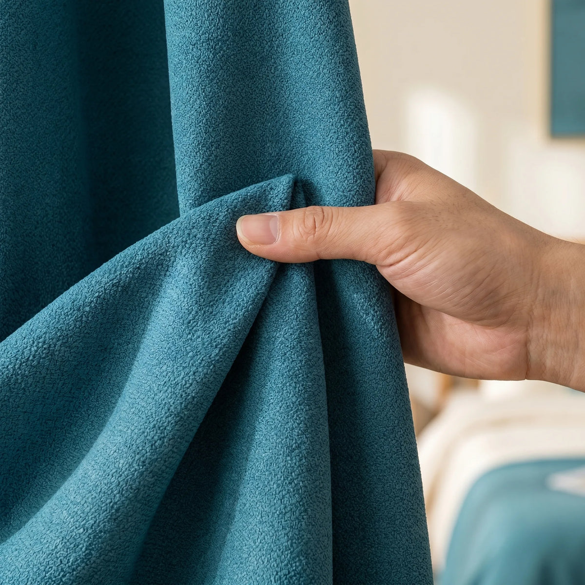Room Darkening Curtains Peacock Blue