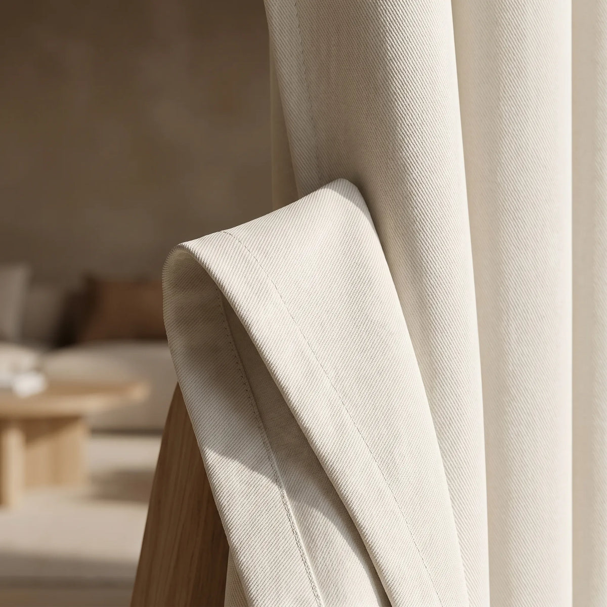 Blackout Curtains Cream White — Multi-Function