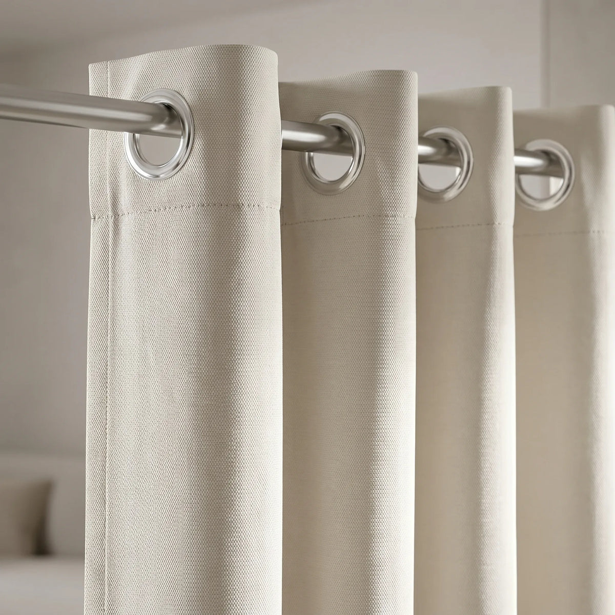 Blackout Curtains Cream White — Multi-Function