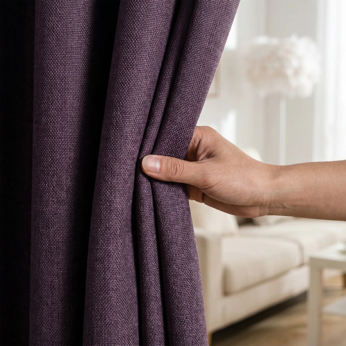 Room Darkening Curtains Deep Purple